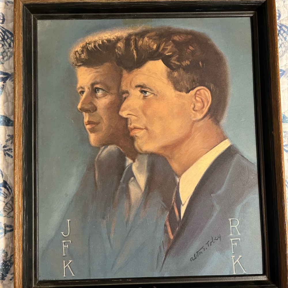 ANTIQUE SIGNED JFK PHOTO